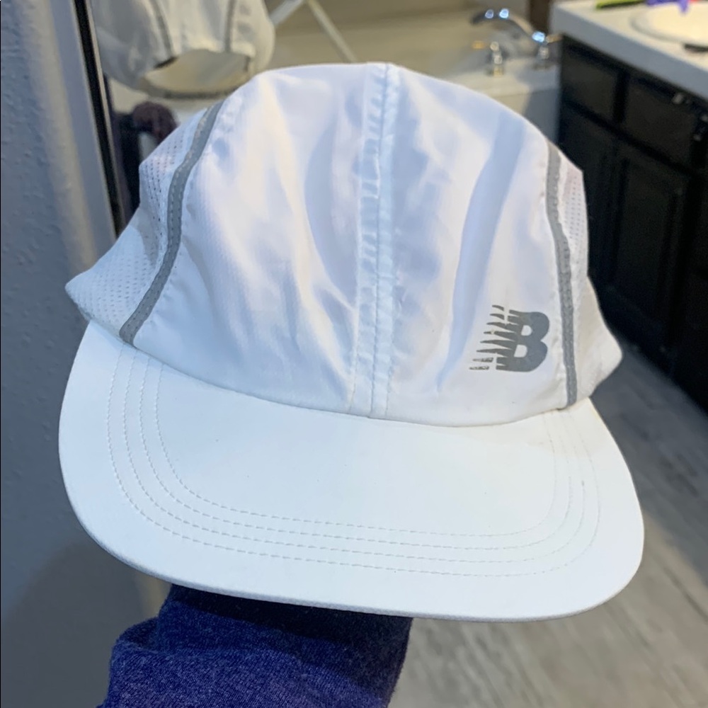 New Balance White Cap
